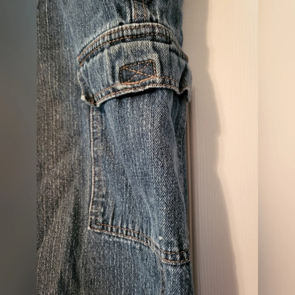 VTG Mens Bugle Boy Blue Jean Cargo Shorts Relaxed Fit - Picture 4 of 7